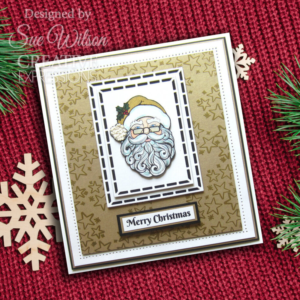 Creative Expressions Sue Wilson A5 Clear Stamp Santa (CEC1102) Creative Expressions Sue Wilson A5 Clear Stamp Santa (CEC1102)