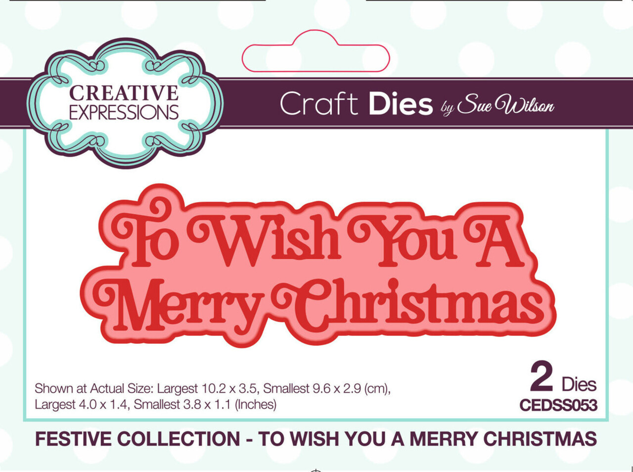 Creative Expressions Sue Wilson Craft Die Festive Shadowed Sentiments To Wish You A Merry Christmas (CEDSS053) Creative Expressions Sue Wilson Craft Die Festive Shadowed Sentiments To Wish You A Merry Christmas (CEDSS053)