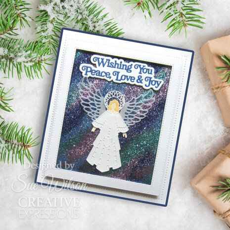 Creative Expressions Sue Wilson Craft Die Festive Christmas Angel (CED3275) Creative Expressions Sue Wilson Craft Die Festive Christmas Angel (CED3275)