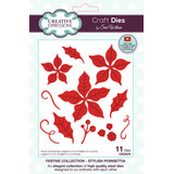 Creative Expressions Sue Wilson Craft Die Festive Stylish Poinsettia (CED3276)