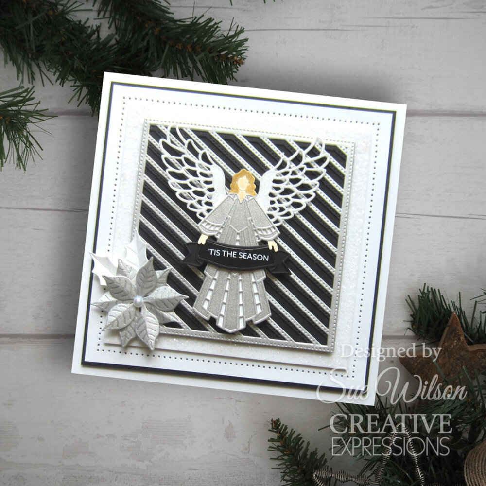 Creative Expressions Sue Wilson Craft Die Festive Stylish Poinsettia (CED3276)