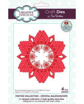 Creative Expressions Sue Wilson Craft Die Festive Crystal Kaleidoscope (CED3278) Creative Expressions Sue Wilson Craft Die Festive Crystal Kaleidoscope (CED3278)