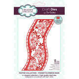 Creative Expressions Sue Wilson Craft Die Festive Poinsettia Ribbon Wave (CED3282)
