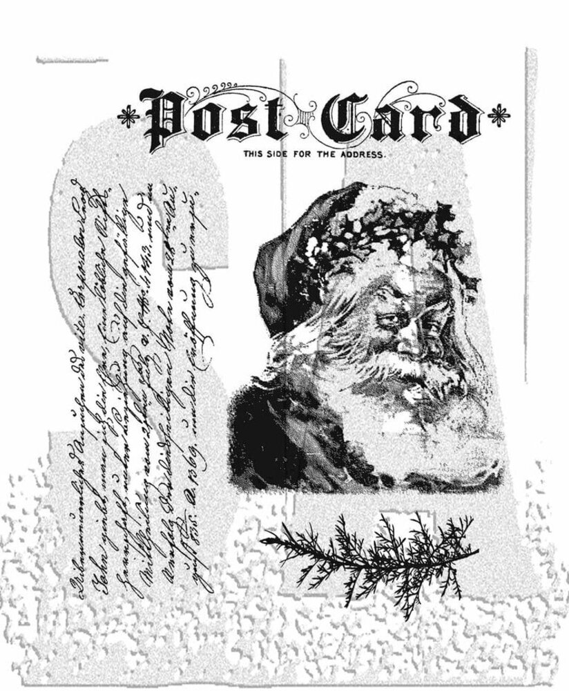 Stampers Anonymous Cling Stamps Letter To Santa (CMS053)