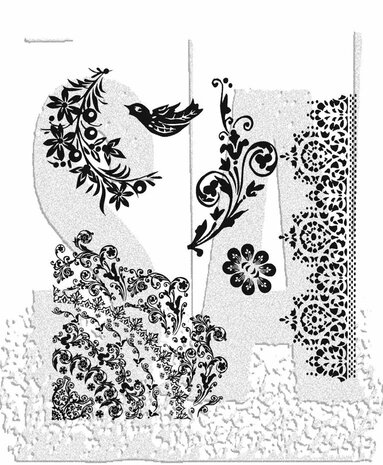 Stampers Anonymous Cling Stamps Floral Tattoo (CMS059) Stampers Anonymous Cling Stamps Floral Tattoo (CMS059)