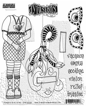 Ranger Dylusions Thoughts In My Head Cling Stamps (DYR10018) Ranger Dylusions Thoughts In My Head Cling Stamps (DYR10018)