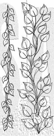 Ranger Dylusions The Longer The Leaf Cling Stamps (DYR10020)