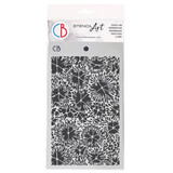 Ciao Bella Papercrafting Coral Reef 5x8 Inch Masking Stencil Fossils (MS137)