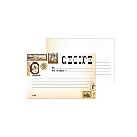 Echo Park Cowboys Recipe Cards (RC102) Echo Park Cowboys Recipe Cards (RC102)