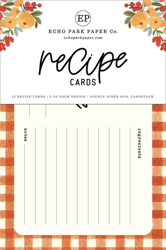 Echo Park Hello Autumn Recipe Cards (RC103) Echo Park Hello Autumn Recipe Cards (RC103)