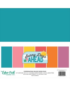 Echo Park Sunny Days Ahead 12x12 Inch Coordinating Solids Paper Pack (SUN377015) Echo Park Sunny Days Ahead 12x12 Inch Coordinating Solids Paper Pack (SUN377015)