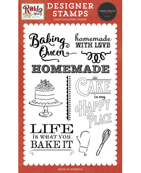 Carta Bella Roll With It Cake Is My Happy Place Clear Stamps (CBR378044) Carta Bella Roll With It Cake Is My Happy Place Clear Stamps (CBR378044)
