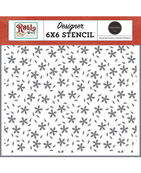 Carta Bella Roll With It Fill My Heart Floral Stencil (CBR378034) Carta Bella Roll With It Fill My Heart Floral Stencil (CBR378034)