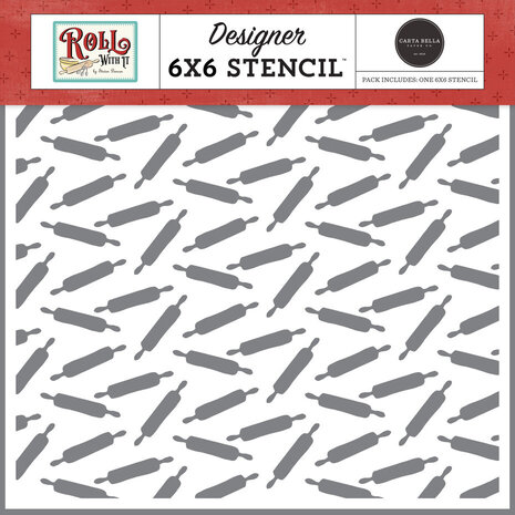 Carta Bella Roll With It Rolling Pin Stencil (CBR378035) Carta Bella Roll With It Rolling Pin Stencil (CBR378035)