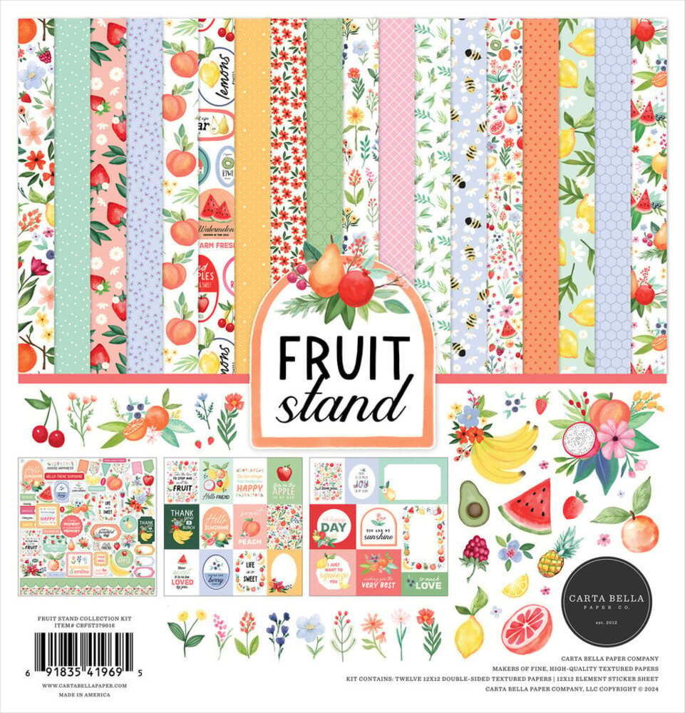 Carta Bella Fruit Stand 12x12 Inch Collection Kit (CBFST379016)