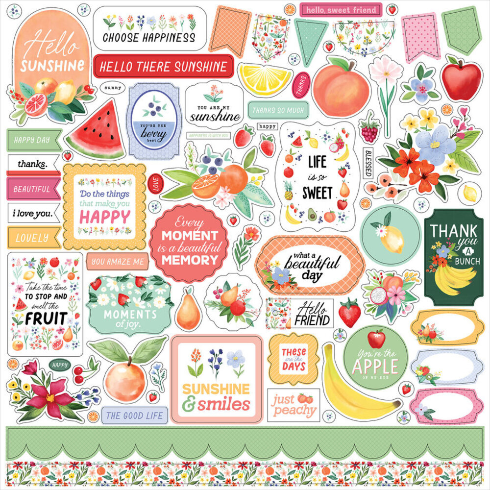 Carta Bella Fruit Stand 12x12 Inch Collection Kit (CBFST379016)