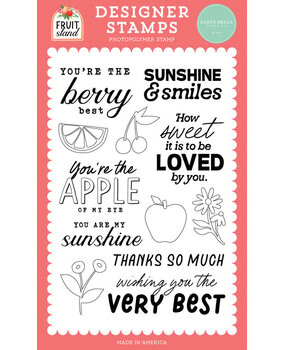 Carta Bella Fruit Stand Berry Best Clear Stamps (CBFST379047) Carta Bella Fruit Stand Berry Best Clear Stamps (CBFST379047)