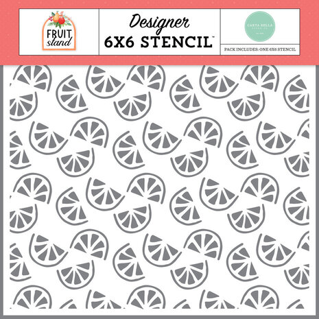 Carta Bella Fruit Stand Freshly Sliced Fruit Stencil (CBFST379035) Carta Bella Fruit Stand Freshly Sliced Fruit Stencil (CBFST379035)