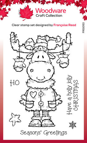 Woodware Maurice Moose Clear Stamps (FRS1053)