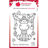 Woodware Moose Christmas Clear Stamps (FRS1054)