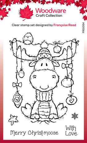 Woodware Moose Christmas Clear Stamps (FRS1054) Woodware Moose Christmas Clear Stamps (FRS1054)