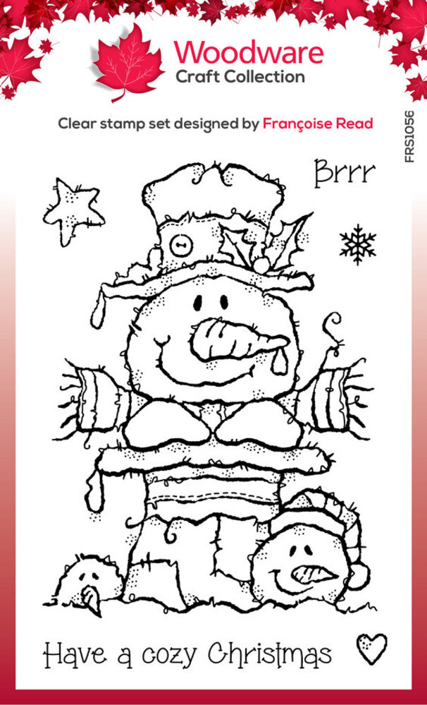 Woodware Top Hat Snowman Clear Stamps (FRS1056)