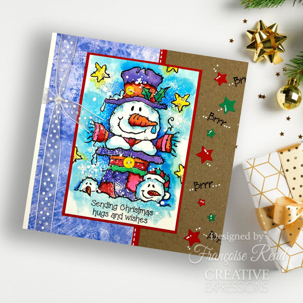 Woodware Top Hat Snowman Clear Stamps (FRS1056)