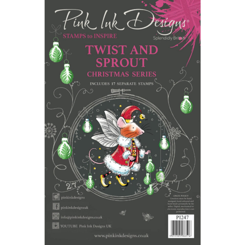 Pink Ink Designs Christmas Series Twist & Sprout A5 Clear Stamps (PI247) Pink Ink Designs Christmas Series Twist & Sprout A5 Clear Stamps (PI247)
