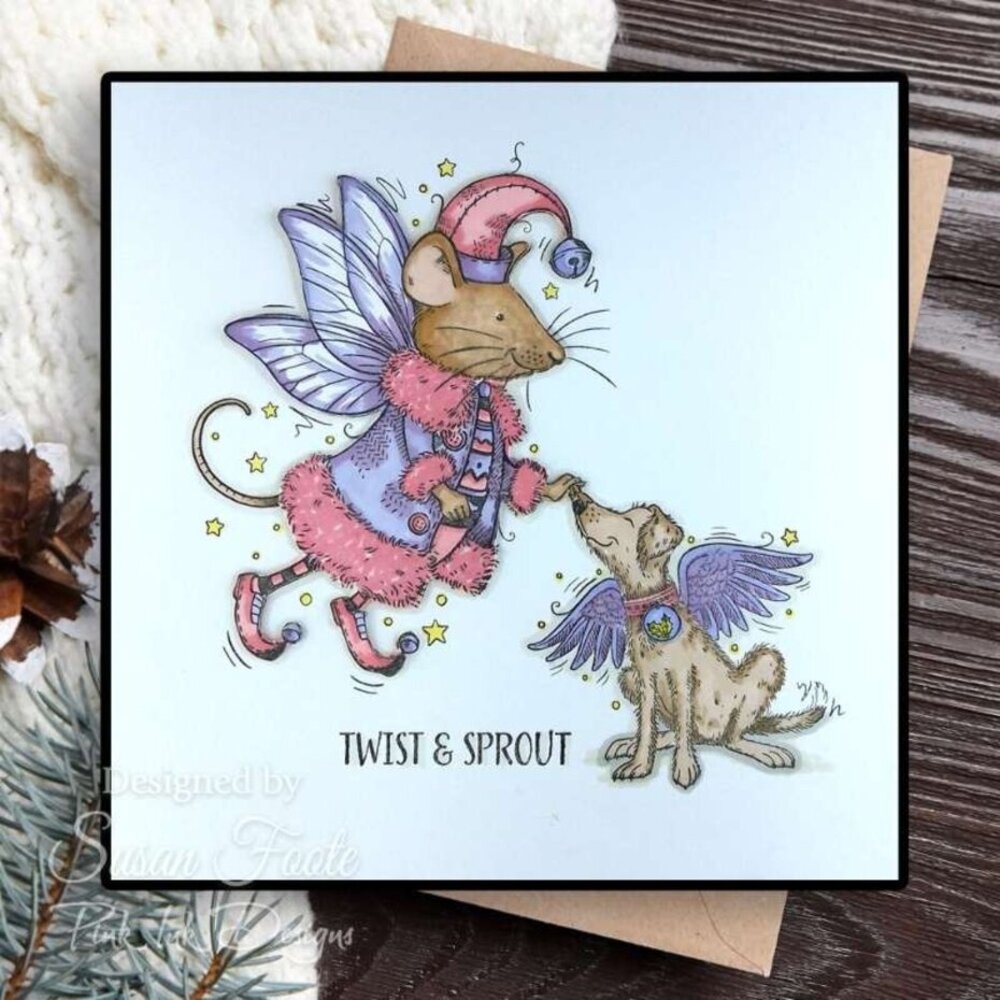 Pink Ink Designs Christmas Series Twist & Sprout A5 Clear Stamps (PI247) Pink Ink Designs Christmas Series Twist & Sprout A5 Clear Stamps (PI247)