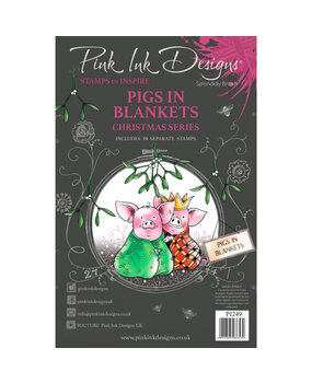 Pink Ink Designs Christmas Series Pigs In Blankets A5 Clear Stamps (PI249) Pink Ink Designs Christmas Series Pigs In Blankets A5 Clear Stamps (PI249)