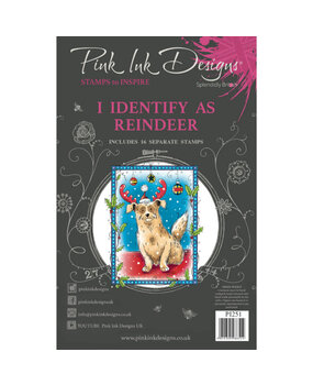 Pink Ink Designs Christmas Series I Identify As Reindeer A5 Clear Stamps (PI251) Pink Ink Designs Christmas Series I Identify As Reindeer A5 Clear Stamps (PI251)