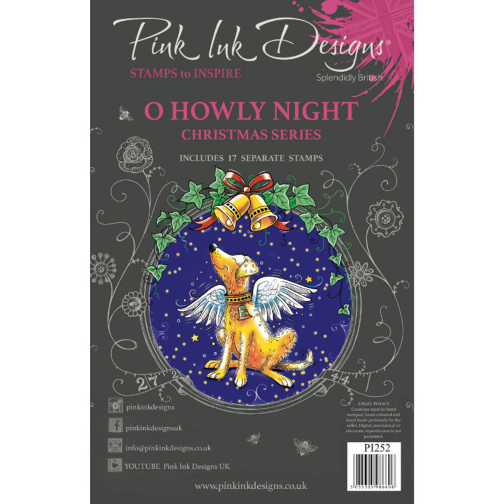 Pink Ink Designs Christmas Series O Howly Night A5 Clear Stamps (PI252)