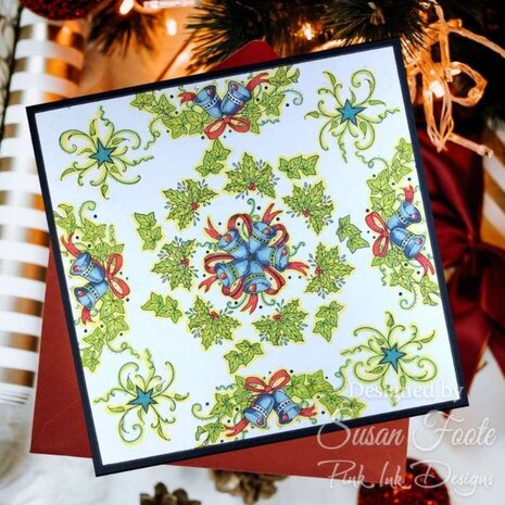 Pink Ink Designs Christmas Series O Howly Night A5 Clear Stamps (PI252)