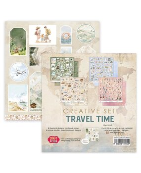 Craft & You Travel Time 12x12 Inch Creative Set (8pcs) (CSET-TRT30-8) Craft & You Travel Time 12x12 Inch Creative Set (8pcs) (CSET-TRT30-8)
