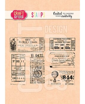 Craft & You Clear Stamp Ticket 1 (CS040)