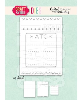 Craft & You Dies ATC Ticket (CW297) Craft & You Dies ATC Ticket (CW297)