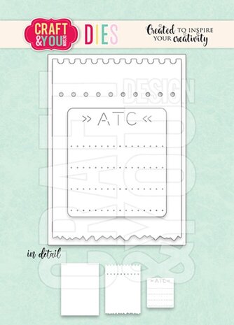 Craft & You Dies ATC Ticket (CW297) Craft & You Dies ATC Ticket (CW297)