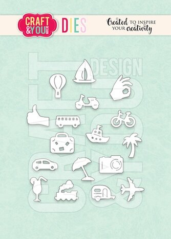 Craft & You Dies Travel Pictograms (CW299) Craft & You Dies Travel Pictograms (CW299)