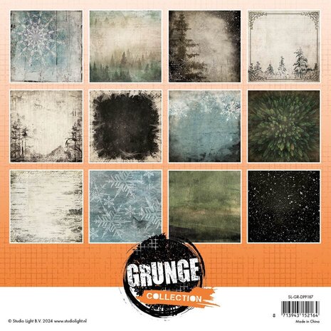 Studio Light Grunge 8x8 Inch Background Paper Pad (SL-GR-DPP187) Studio Light Grunge 8x8 Inch Background Paper Pad (SL-GR-DPP187)