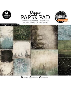 Studio Light Grunge 8x8 Inch Background Paper Pad (SL-GR-DPP187) Studio Light Grunge 8x8 Inch Background Paper Pad (SL-GR-DPP187)