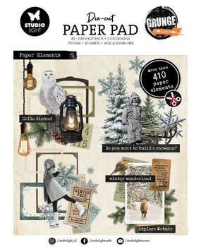 Studio Light Grunge A5 Die-Cut Paper Pad (SL-GR-DCPP188)