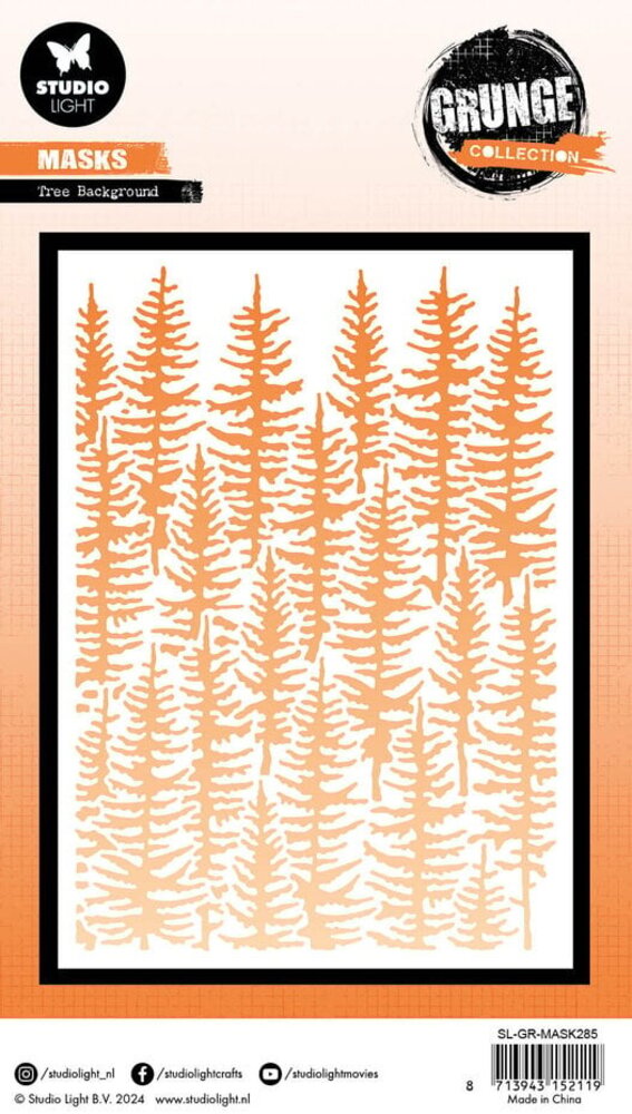 Studio Light Grunge Tree Background Masking Stencil (SL-GR-MASK285)