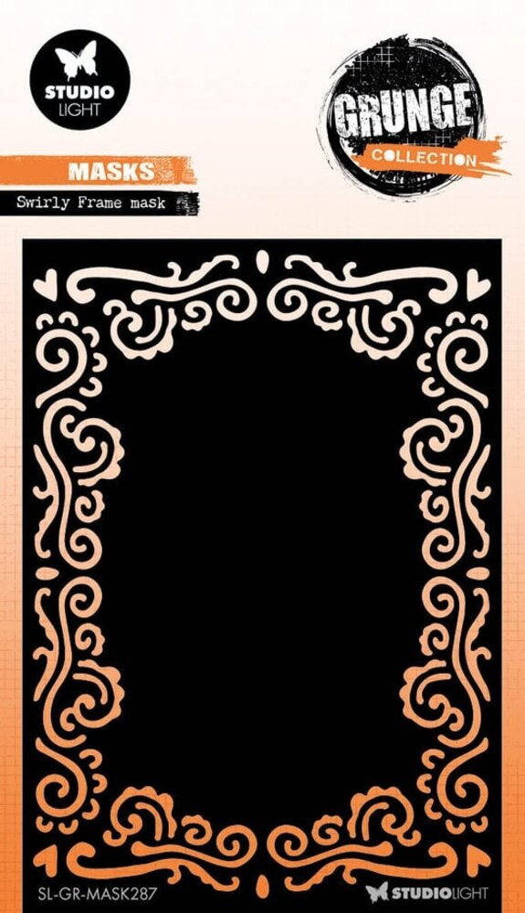 Studio Light Grunge Swirly Frame Masking Stencil (SL-GR-MASK287) Studio Light Grunge Swirly Frame Masking Stencil (SL-GR-MASK287)