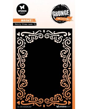 Studio Light Grunge Swirly Frame Masking Stencil (SL-GR-MASK287)* Studio Light Grunge Swirly Frame Masking Stencil (SL-GR-MASK287)*