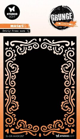 Studio Light Grunge Swirly Frame Masking Stencil (SL-GR-MASK287) Studio Light Grunge Swirly Frame Masking Stencil (SL-GR-MASK287)