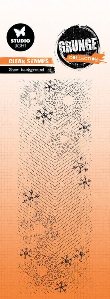 Studio Light Grunge Clear Stamps Snow Background (SL-GR-STAMP675)