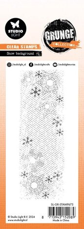 Studio Light Grunge Clear Stamps Snow Background (SL-GR-STAMP675)