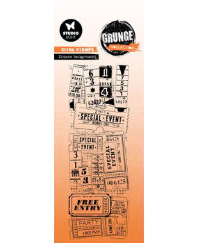 Studio Light Grunge Clear Stamps Tickets Background (SL-GR-STAMP676) Studio Light Grunge Clear Stamps Tickets Background (SL-GR-STAMP676)