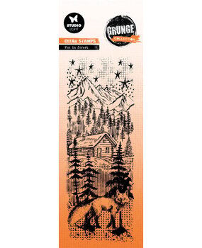 Studio Light Grunge Slimline Clear Stamps Fox In Forest (SL-GR-STAMP677) Studio Light Grunge Slimline Clear Stamps Fox In Forest (SL-GR-STAMP677)