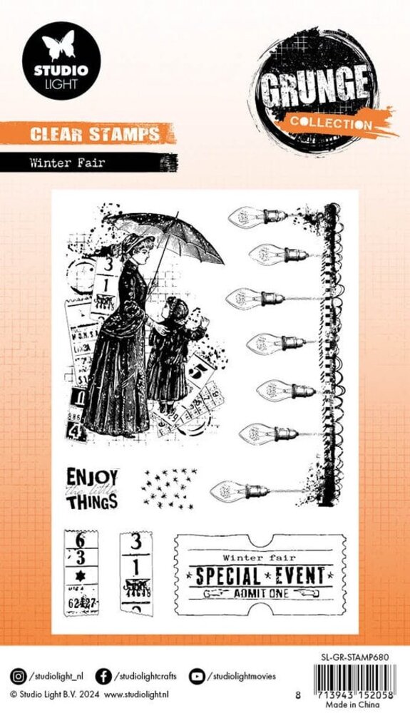 Studio Light Grunge Clear Stamps Winter Fair (SL-GR-STAMP680) Studio Light Grunge Clear Stamps Winter Fair (SL-GR-STAMP680)